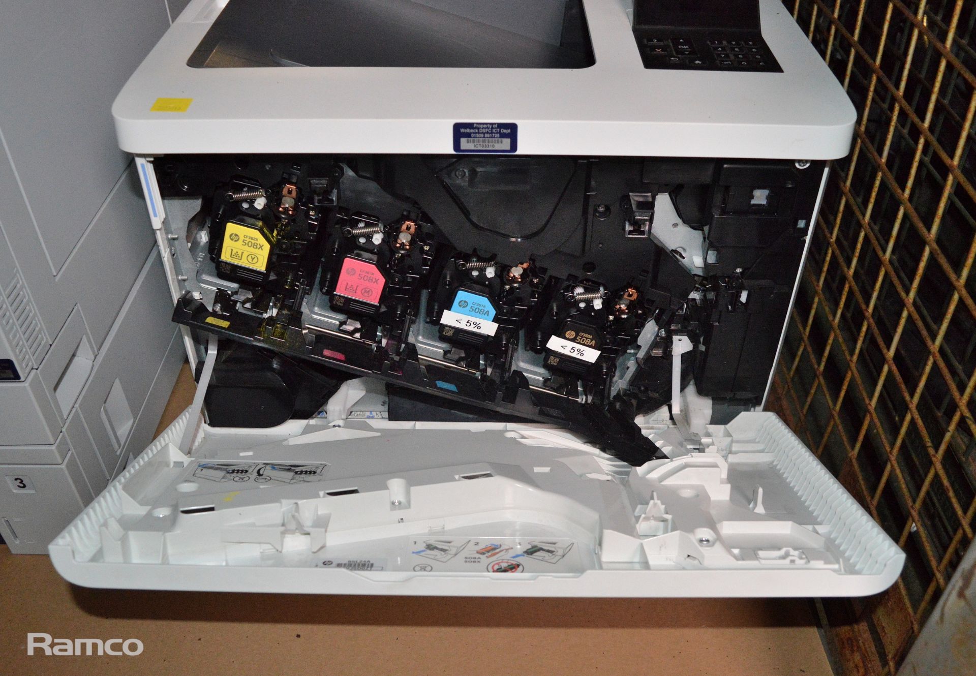 HP M553 Laserjet Enterprise Colour Printer, HP M750 ePrint Laserjet Enterprise Colour Prin - Image 6 of 8