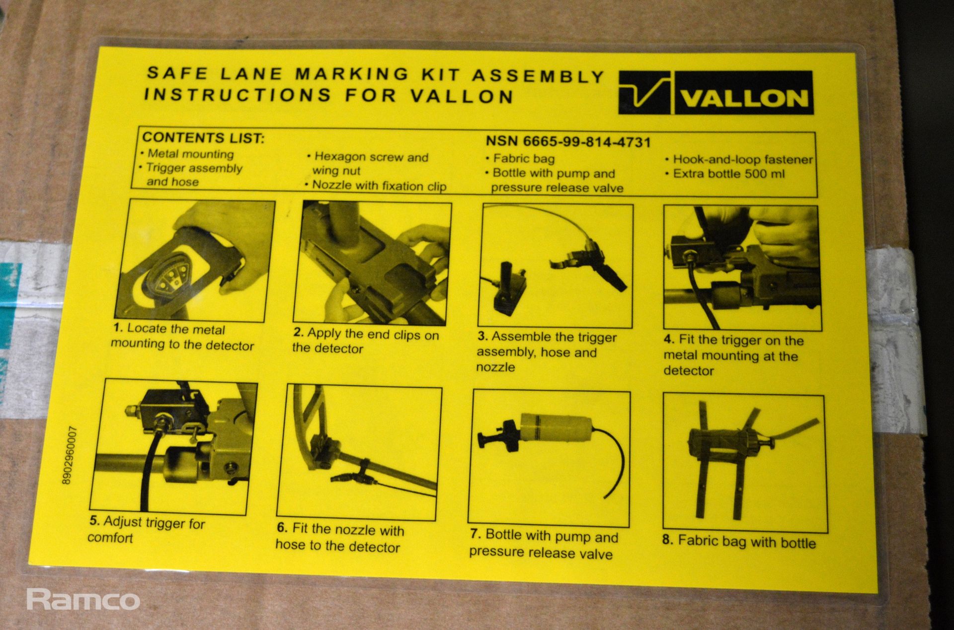 12x Vallon marking kits for use with metal detectors - NSN 9905-12-385-3812 - Image 3 of 5
