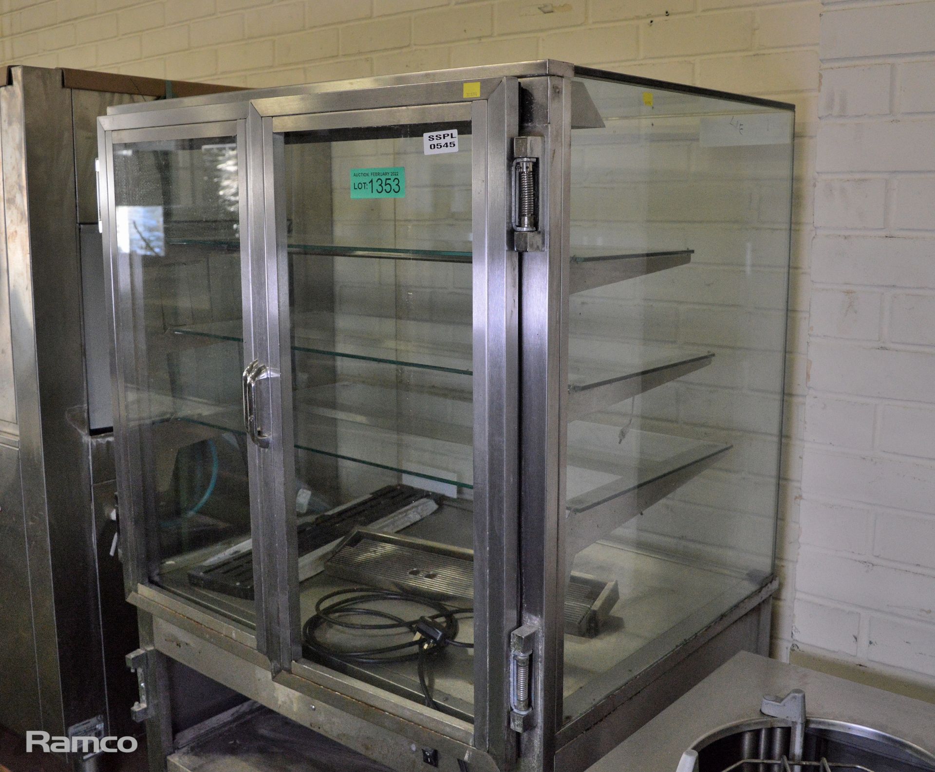 Food Display Unit With Light & Shelves - W890 x D750 x H1480mm - Image 3 of 6