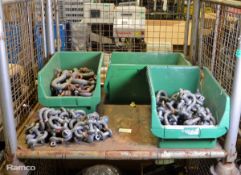 Large & small D-shackles - 25T, 12T, 4 3/4T- approx 180 in total