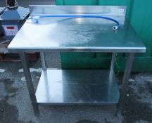 Stainless Steel Catering Preparation Table L 1000mm x D 700mm x H 950mm