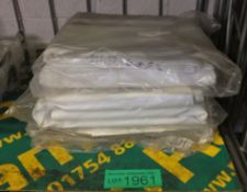 3x Packs of White PVC Aprons - 5 per pack