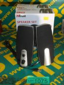 2x Trust 10w Speaker Set For PC And Laptop