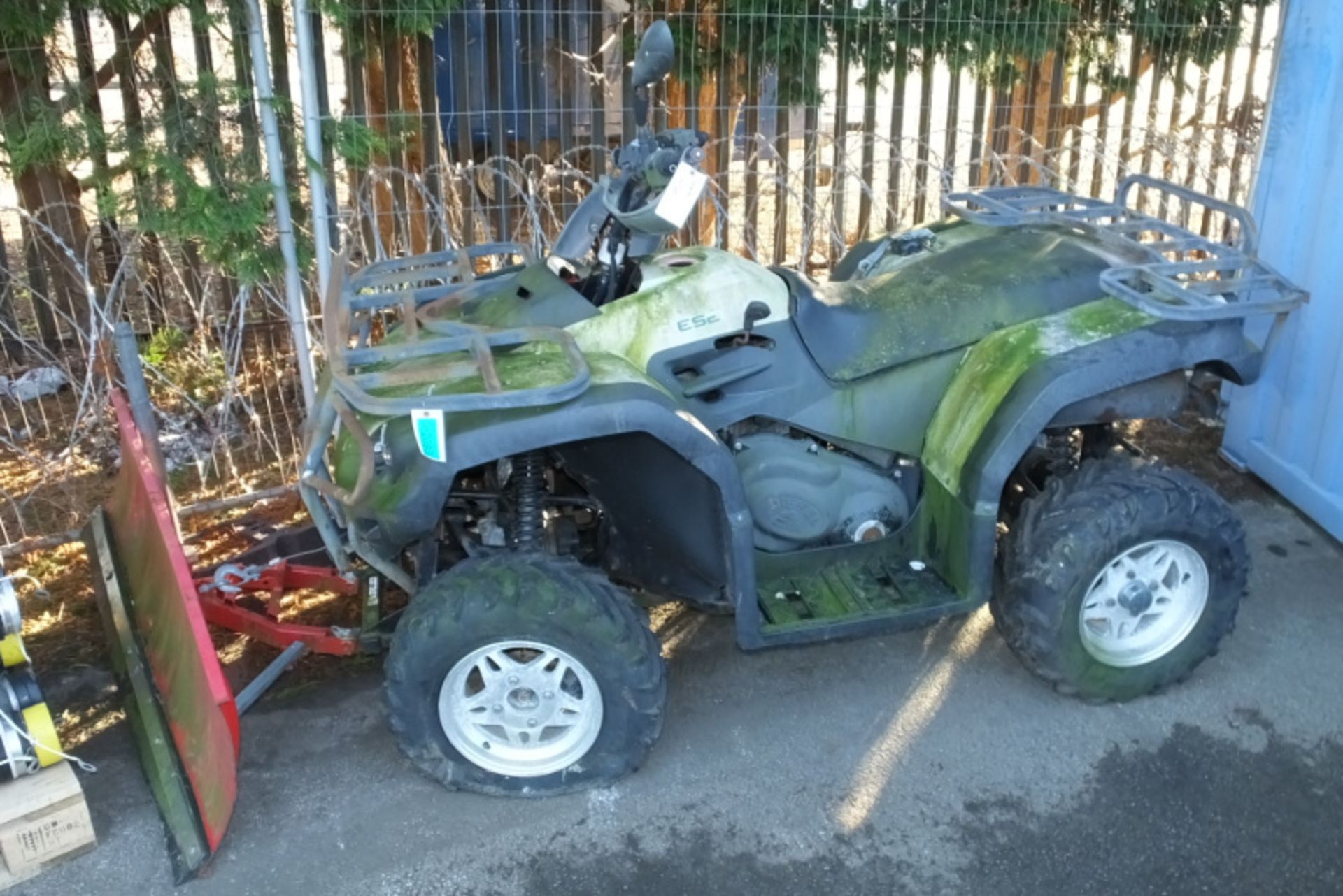 AW Quad Bike Diesel 4CE 840 CCO With Snow Plough Attachment