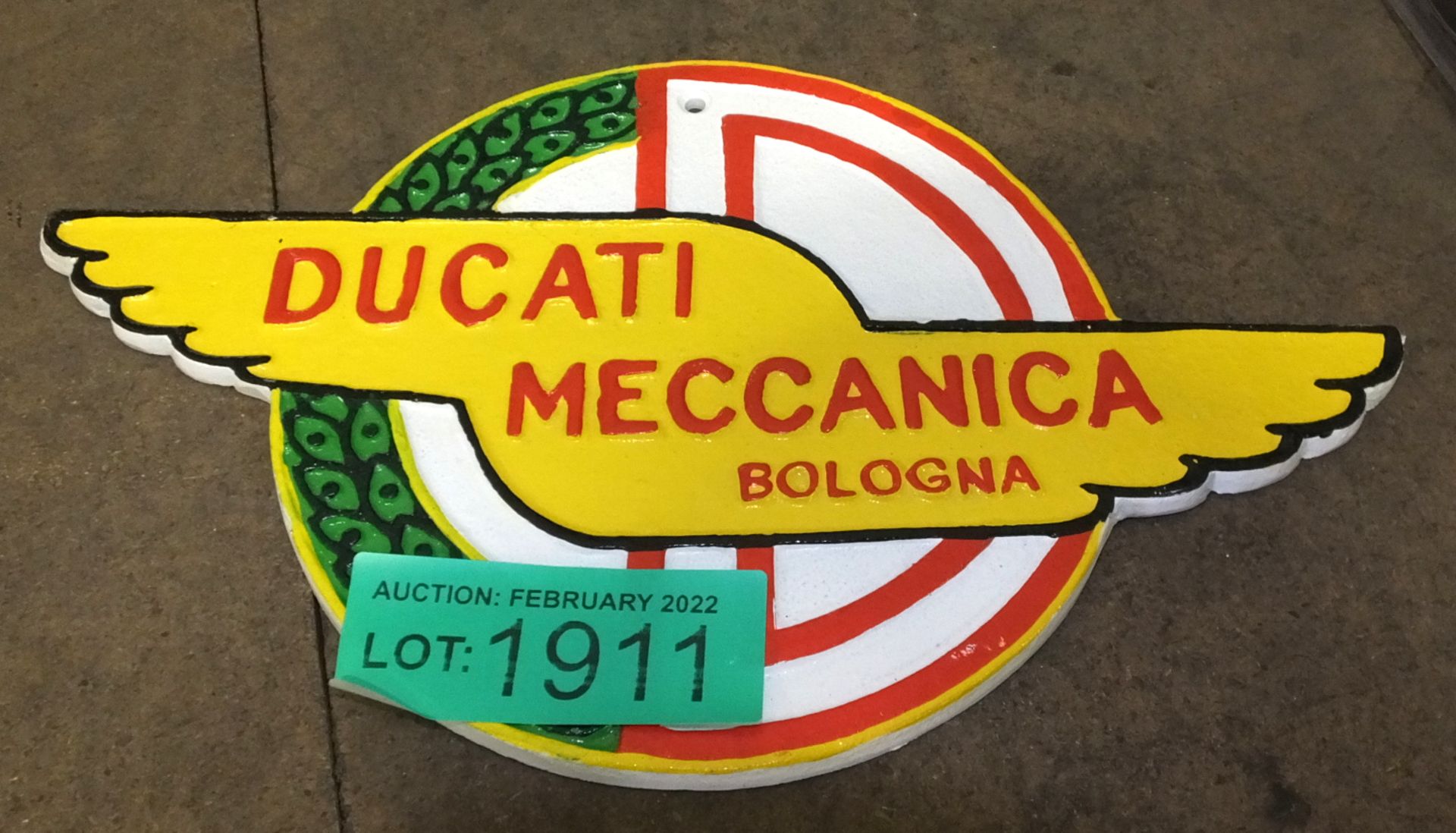 Ducati Meccanica Cast Sign