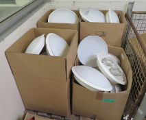 Round White 28w 2d Light Fittings - approx 34 fittings
