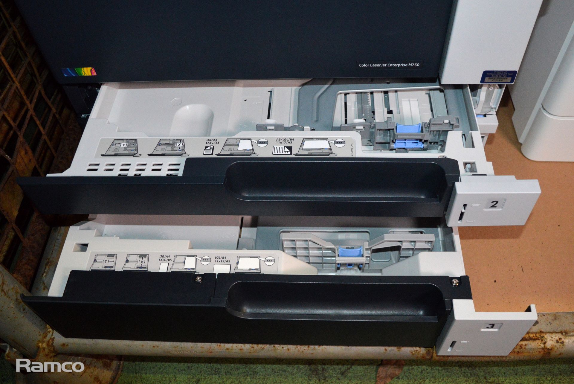 HP M553 Laserjet Enterprise Colour Printer, HP M750 ePrint Laserjet Enterprise Colour Prin - Image 4 of 8