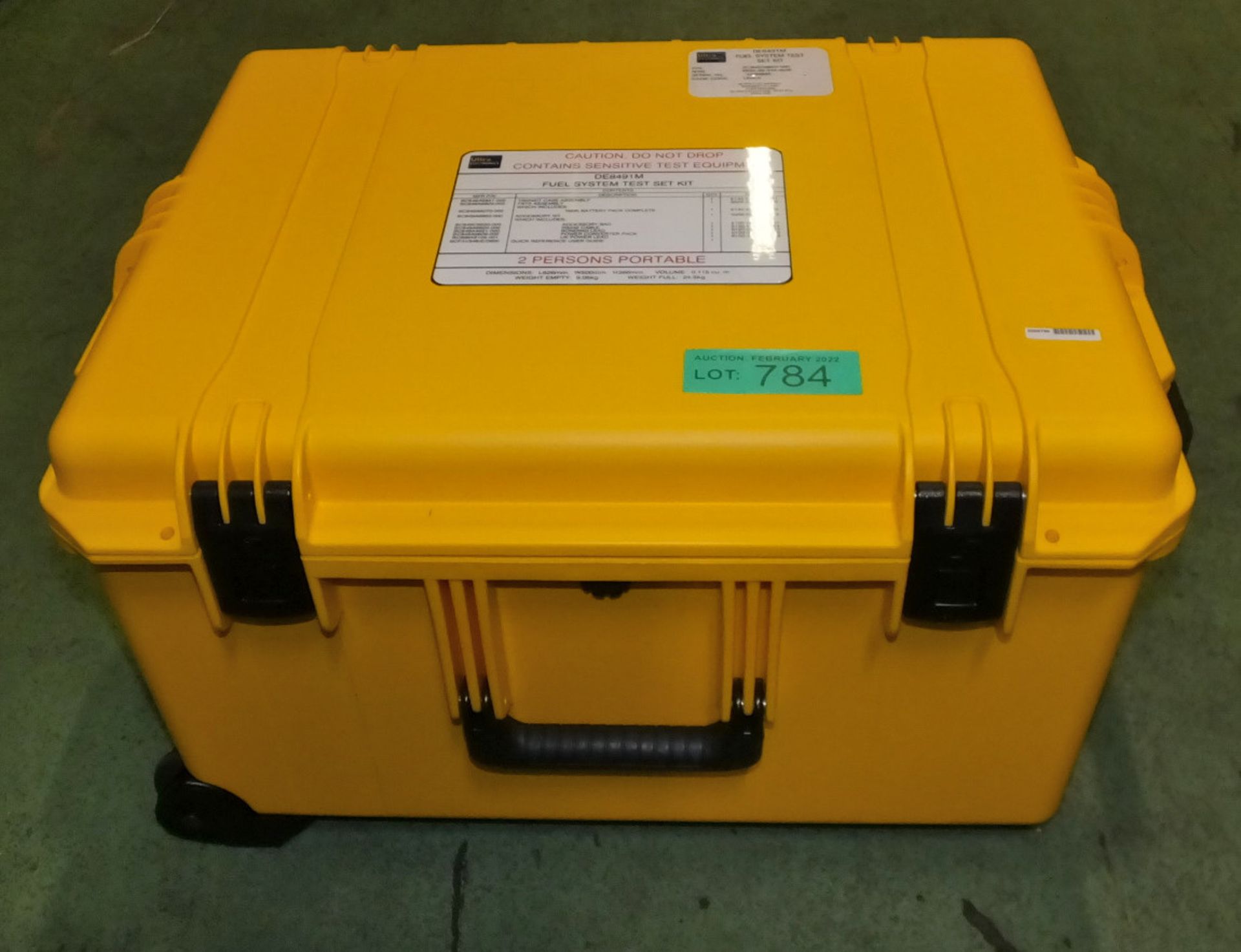 Ultra Electronics DE8491M Fuel System Test Set Kit in heavy duty carry case
