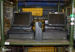 2x NCR Shop Register Electronic Till systems With Barcode Function