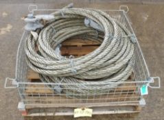 4x Metal Anchor Ropes - 19m