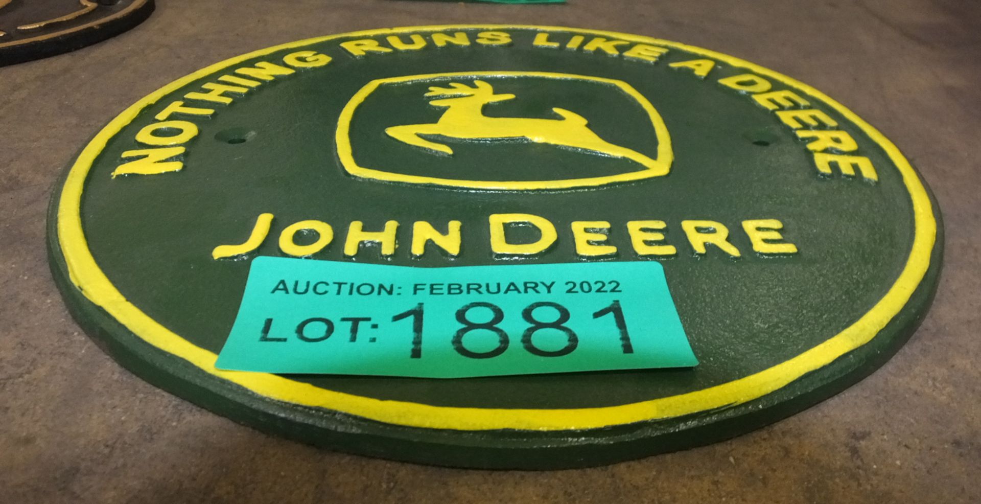 John Deere Cast Sign - Image 2 of 2