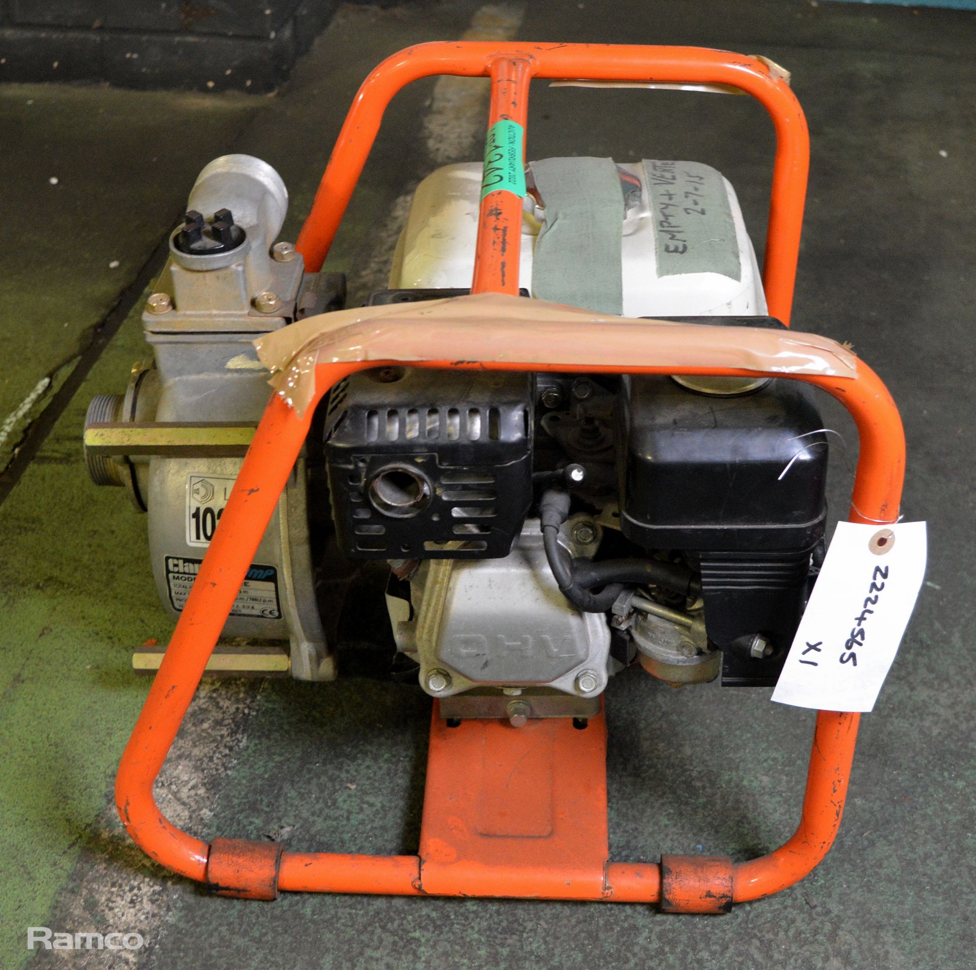 Clark CHS2E Water Pump With Honda GX120 4.0 Engine - Image 2 of 5