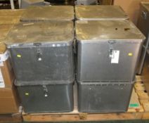 8x Field catering utensil boxes L 520mm x W 450mm x H 385mm