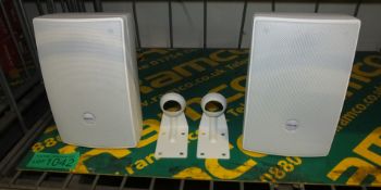 2x Quad Concourse Q4 Wall Speakers