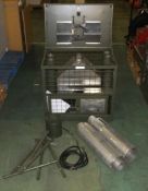 Tent Heater GHS 3 C/W Chimney Caged L 750mm x W 475mm x H 665 mm