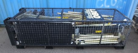 Lobo Towerstone Scaffolding Tower Assembly in heavy duty transit cage