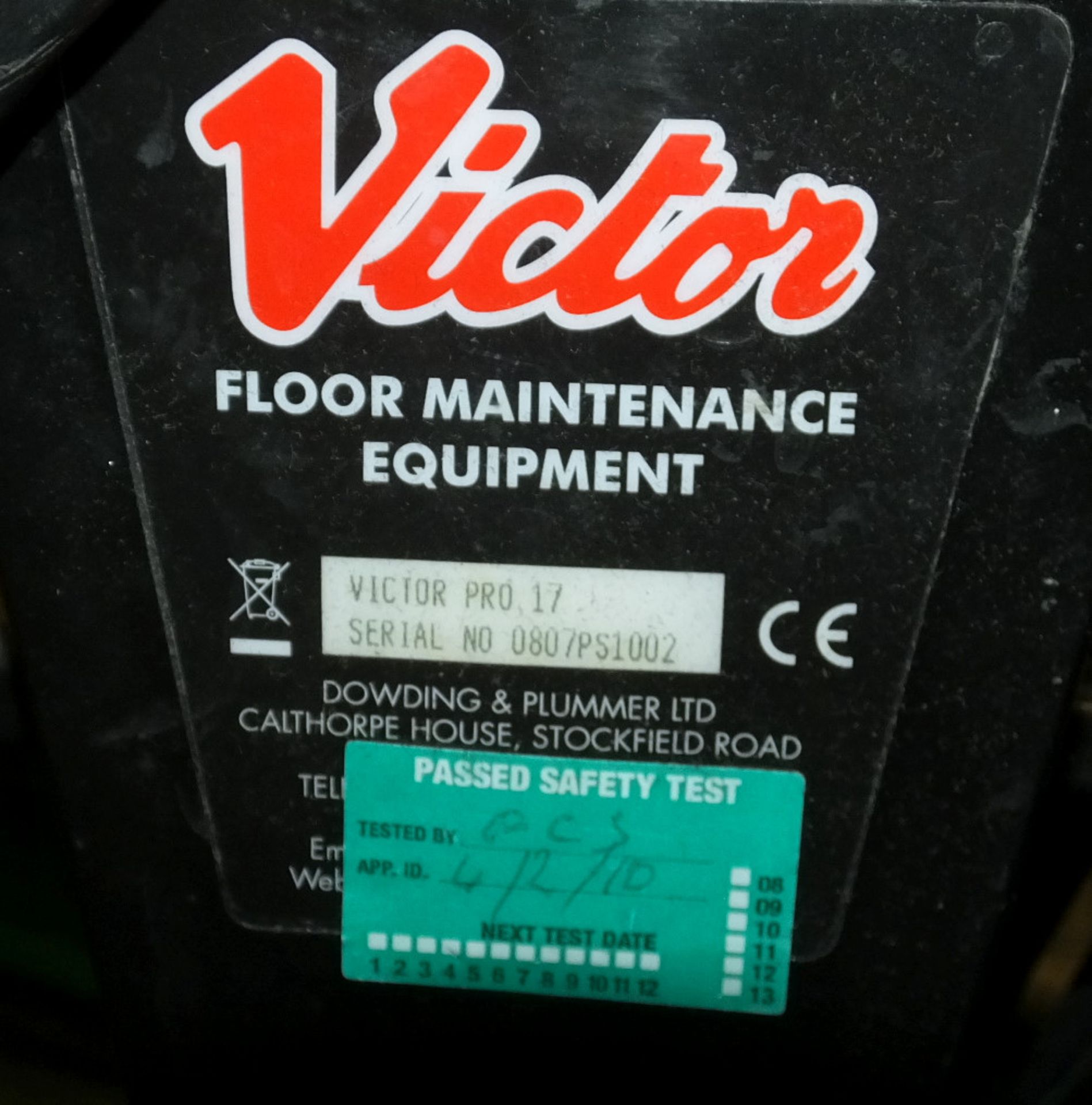 Victor Pro 17 Floor Polisher/Buffer - Image 3 of 6