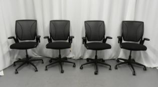 4x HumanScale Diffrient World Mesh Office Chairs