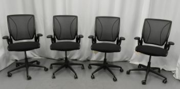 4x HumanScale Diffrient World Mesh Office Chairs