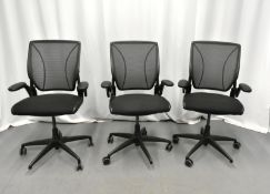 3x HumanScale Diffrient World Mesh Office Chairs