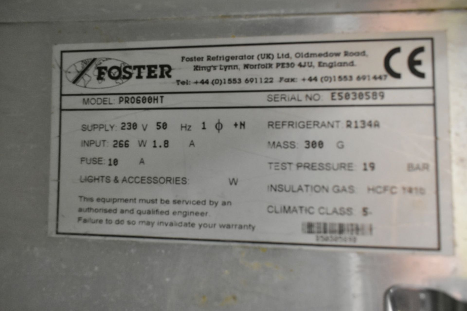 Foster Gastro- Pro Single Door Fridge - Image 6 of 6