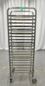 Stainless Steel Mobile Canteen Tray Trolley