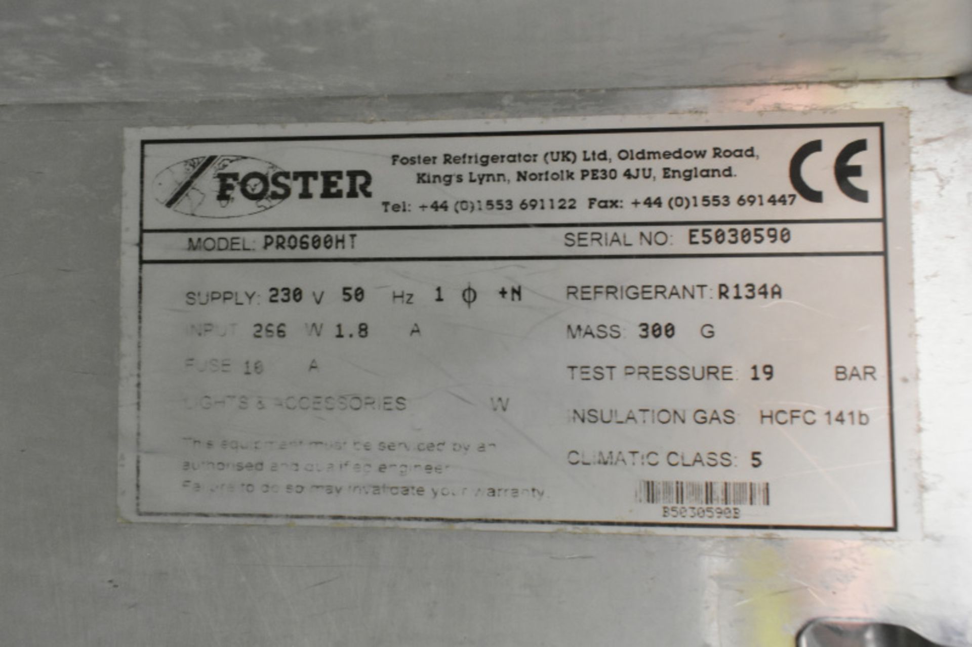 Foster Gastro- Pro Single Door Fridge - Image 3 of 6