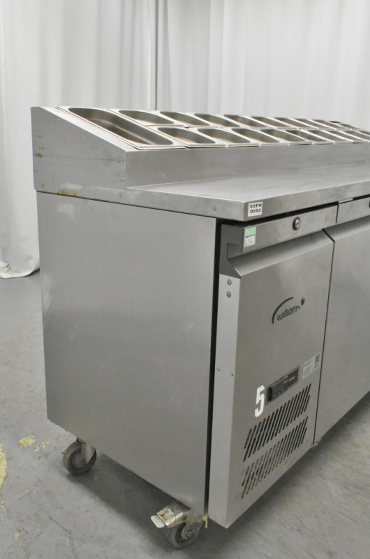 Williams 3 door Refrigerator with Refrigerated Preparation Counter - Image 8 of 8