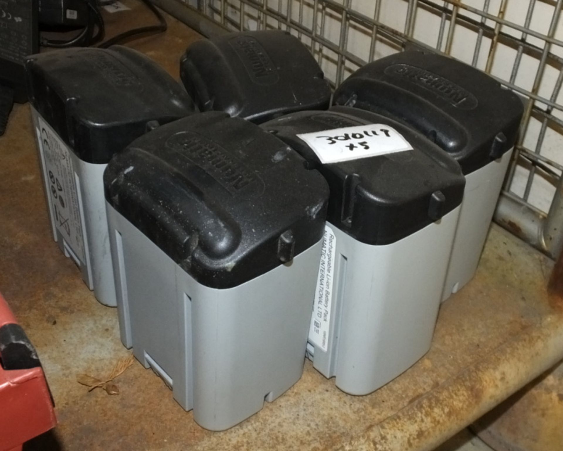 5x Rechargable Li-Ion Battery Packs 902440, 22x Numatic Inter. Li-Ion Recharagable Battery - Image 2 of 5