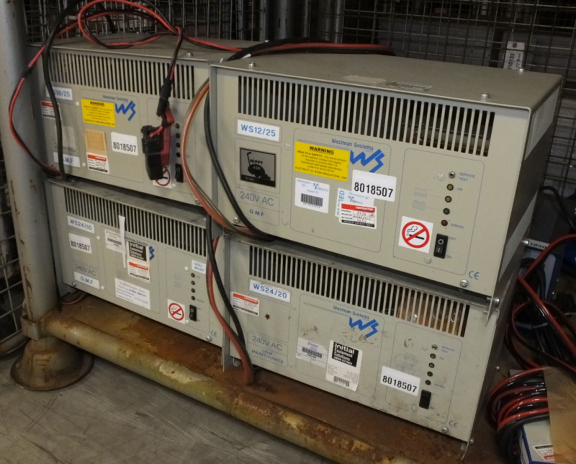 4x Westmans 240 AC GMF chargers, 1x Westerman charger, Delta Microprocessor controlled aut - Image 2 of 5