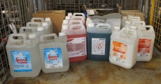 21x Various 5L cleaning chemicals - please see pictures for types