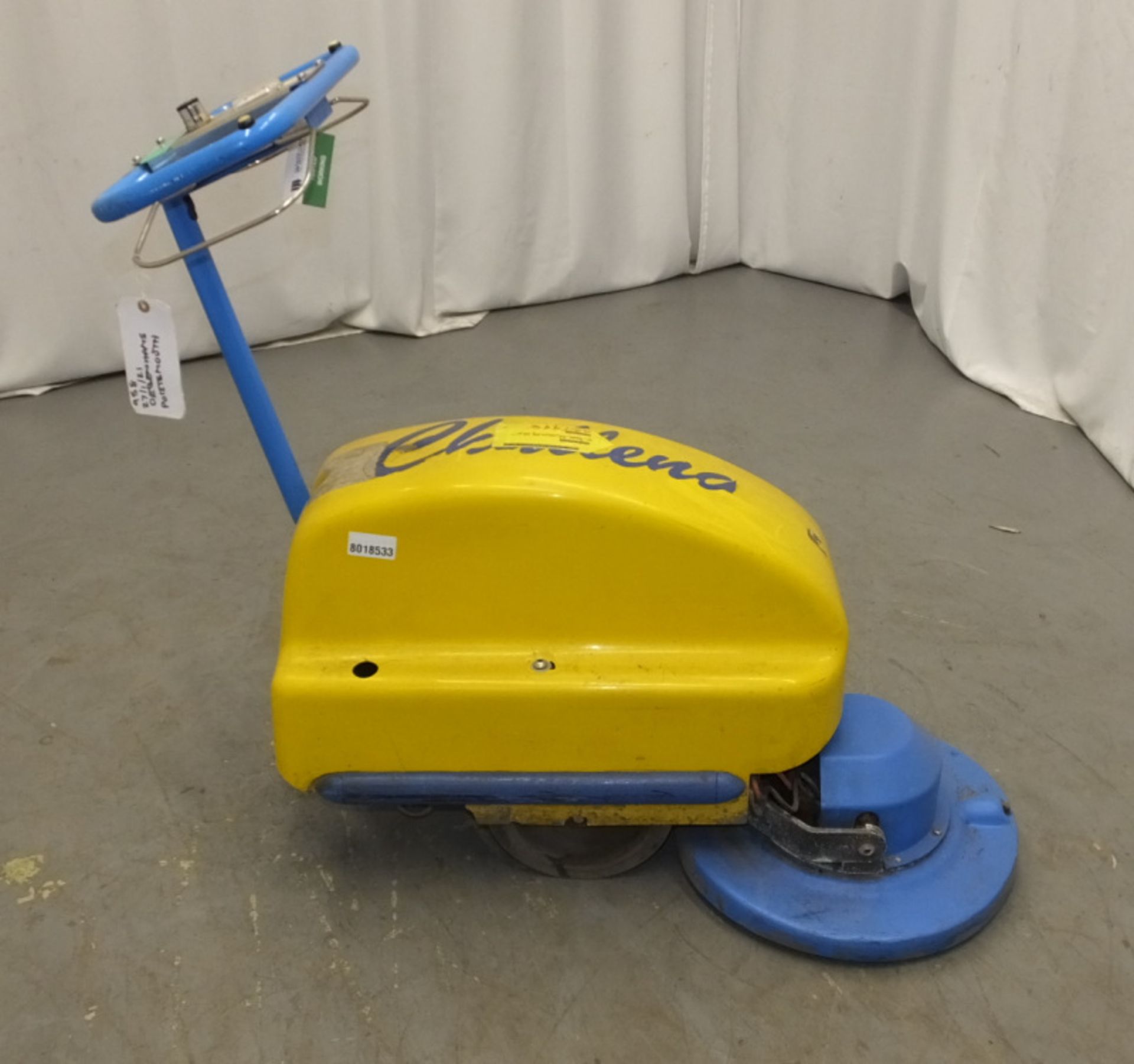 Tennant Challenger Zippy 430 Walk-Behind Floor Cleaner - no key - cracked casing as seen in pictures