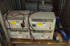 4x Westmans 240 AC GMF chargers, 1x Westerman charger, Delta Microprocessor controlled aut