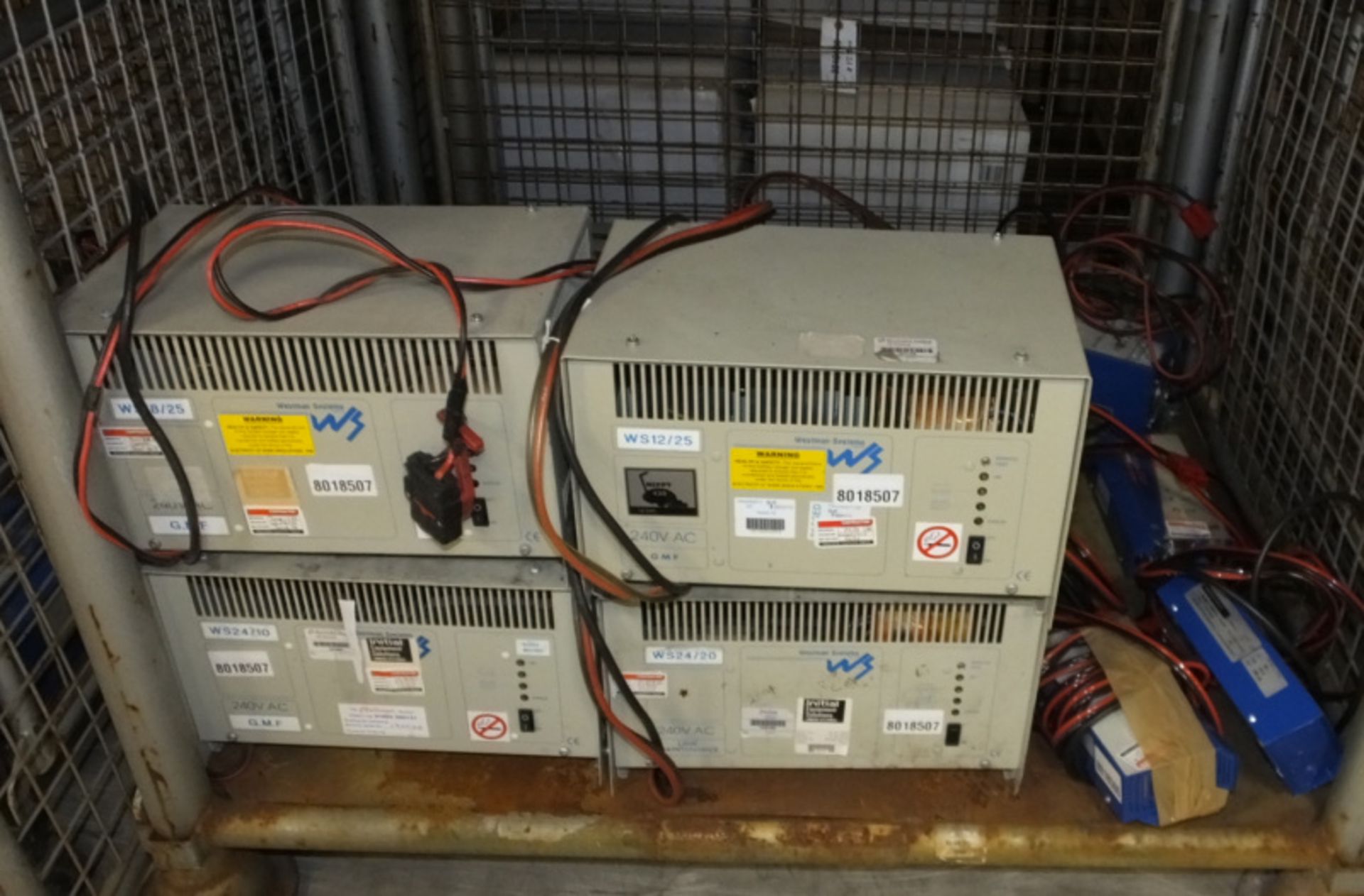 4x Westmans 240 AC GMF chargers, 1x Westerman charger, Delta Microprocessor controlled aut