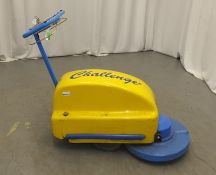 Tennant Challenger Nippy 500 Walk-Behind Floor Cleaner - has key but doesn't power up - cracked case