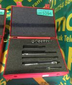 Gleave Socket Set 1/4SD 3/16-7/16 inch In A Case