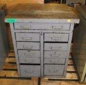 11 Drawer Workshop Tool Cabinet - L 700mm x W 700mm x H 840mm