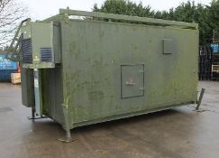 Green Two Room Electric Comms Cabin - L 6020mm x W 2240mm x H 3050mm