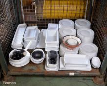 Various Crockery Plates, Bowls, Display Trays