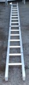 A.S Fire & Rescue Ladder - fold up - 1 section 6 tread - 1 section 8 tread