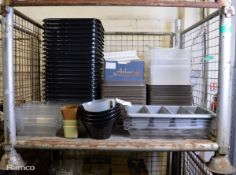 Plastic Catering Equipment - Trays, Bowls, Containers, cutlery trays