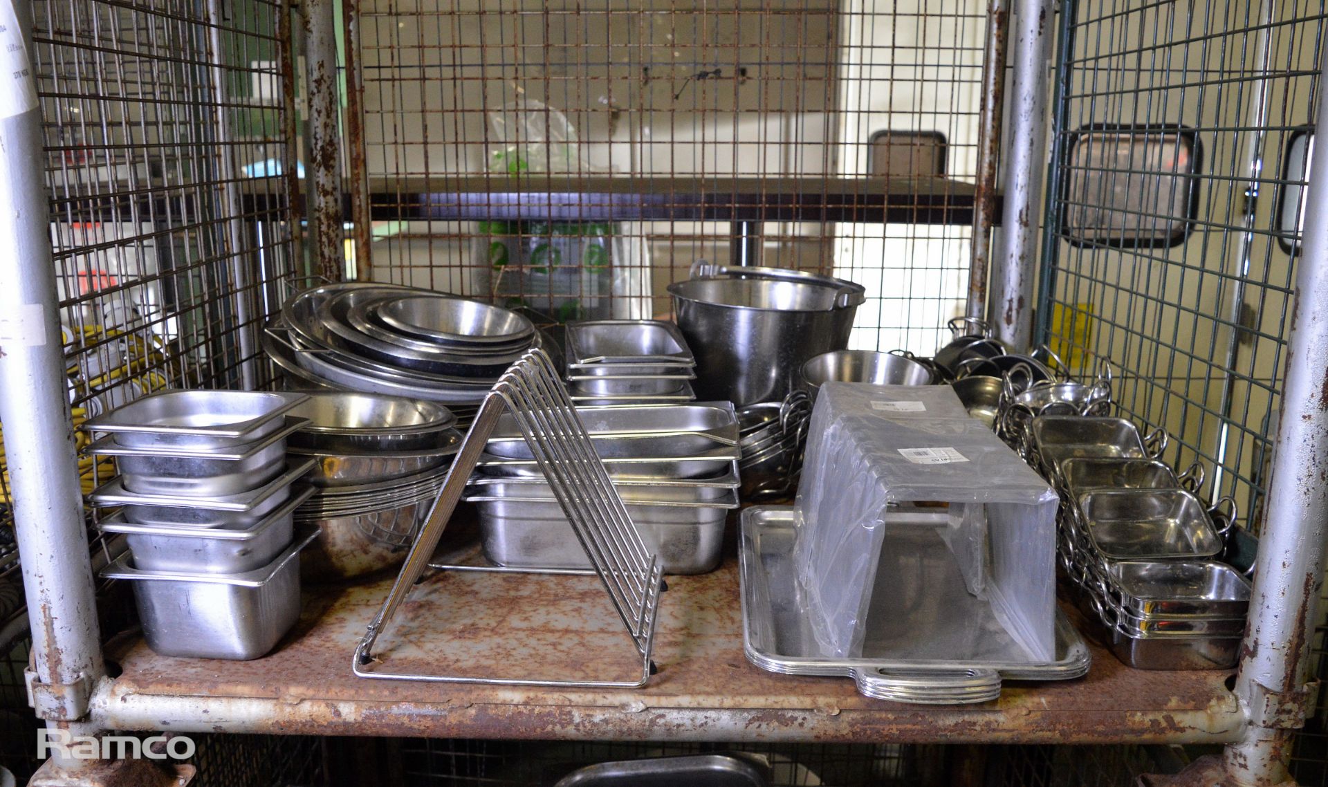 Various Stainless Steel Bowls and Receptacles