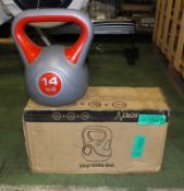 DKN Kettlebells - 2kg, 3kg, 4kg - 1 additional 14kg kettle bell