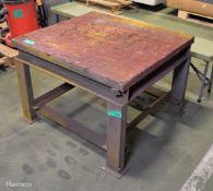 Metal legged work table - W 900mm x D 810mm x H 630mm