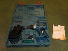 Makita 8443D 18v Drill With Battery Charger In Case