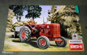 Tin sign 700mm x 500mm - Super BWD-6 diesel tractor