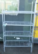Silver Catering Adjustable Wire Rack - W 1070mm x D 450mm x H 1800mm