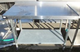 Stainless Steel Table L 1200mm x W 700mm x H 930mm