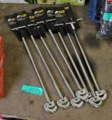 7x RAM 15 & 22m adjustable basin wrenches