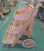 Wooden 3 Tier Mobile Display Unit L 900 x W 600 x H 1200mm